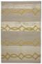 Judy Ross Hand-Knotted Custom Wool Acrobat Rug oyster/oyster silk/gold silk